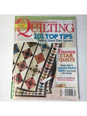 American Patchwork and Quilting April 2011 Magazine 101 Top Tips 3 Star Quilts
